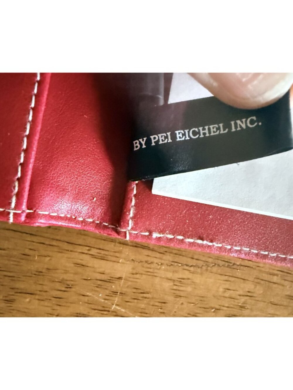 Jafra Red Leatherette Notebook With Built-In Calculator Pencil & Notepad READ - Picture 3 of 8